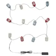 IKEA SOMMARLANKE Led String Light Multicolor/Lantern 12 Lights, Battery Operated