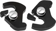 PBYMT Black Detachable Mounting Luggage Rack Latch Clips Compatible for Harley Davidson Softail Sportster Touring Street Glide Road King Electra Glide 1986-2023