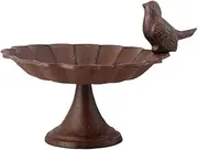 Fallen Fruits FB164 Bird Bath, 19 x 16 x 14 cm, Antique Brown