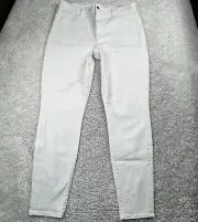 American Eagle Next Level Stretch Super Hi Rise Jegging White Womens 16 NEW