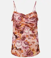 [Chloe] Chloé Floral silk top AU 16 multicoloured