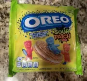 Oreo Sour Patch Kids Flavor Cookies Creme 10.68 Oz Pack Limited Edition New