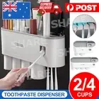 Multifunctional Toothbrush Holder Handfree Automatic Toothpaste Dispenser Set OZ