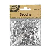 Krafters Korner Sequin Silver Round 20g