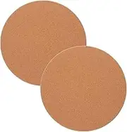 ABOOFAN Cork Trivets for Hot Dishes 2 Pcs Round Heat Resistant Coasters Non-Slip Pans Coasters Hot Pots Holder
