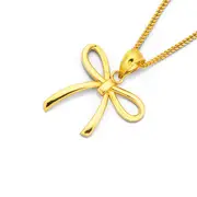 9ct Gold Mini Bow Pendant