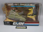 2008 Hasbro G.I. Joe Armadillo Tank vs Serpentor's Chariot w/Steeler & Serpentor