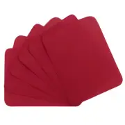 6Pcs Iron-on Patches Mending Fabric Repair Patch for Cloth, 5x4 Inch Dark Red