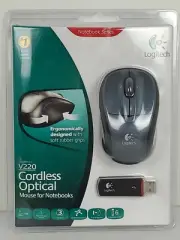 Logitech V220 Cordless Optical Mouse Notebook Series Black NEW in Sealed Package