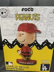 FOCO Peanuts Charlie Brown Los Angeles Dodgers Big Head Bobblehead # 52/150