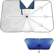 Windshield Sun Shade Umbrella for Ford Everest/B-Max/C-Max/Ka, Foldable Front Car Window Shades Portable Front Windshield Sunshade