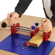 Woodworking Manal Push Rail Guide Coping Sled Tenoning Safety Clamp for Table Saws Router Table Band Saws and Jointers