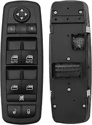 Driver Side Master Power Window Switch Compatible with Dodge Grand Caravan Ram 1500 2500 3500 C/V Chrysler Town & Country (3+0 Pin; w/o Power Folding Mirror; 4 Door)