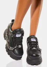 [Buffalo London] Pierce Chain Platform Sneakers