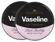 Vaseline Pink Bubbly Limited Edition Lip Balm Tin 0.6 oz (Pack of 2)