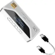 SHANLING UA4 Portable USB DAC/AMP Headphone Amplifier,Support MQA 16X,768kHz DSD512,High Driving Power for Android/iOS/Mac/Windows,dongle Volume Control,3.5/4.4mm up to 237mW@32Ω Output (Silver)