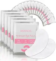 Hydrogel Eye Patch Eyelash Extension Supplies - Akissos 100 PCS Lash Extension Supplies Lift Tint Under Eye Pads Undereye Gel Patches Lint Free Professional Individual DIY Beauty Tool - 3nd Gen