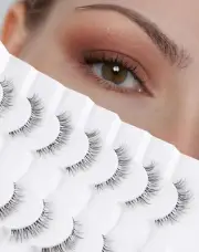 Mink Natural Look False Eyelashes - Wispy Cat Eye Lashes KD292