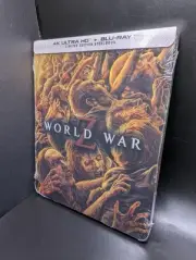 World War Z STEELBOOK 4K UHD BLU-RAY 3-DISC SET BRAND NEW Limited Edition