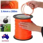 Trimmer Line Whipper Snipper Cord Brushcutter Red Nylon Mowers Wire 2.4mm x 200m