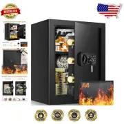 Secure 2.4 Cubic Feet Safe with Fireproof Bag and 3 Ways to Open for Families