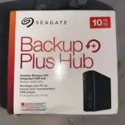 New Sealed Seagate Backup Plus Hub 10TB External Desktop Hard Drive STEL10000400