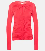 [Isabel Marant] Isabel Marant Vandalia gathered jersey top AU 14 red