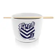 Fremantle Dockers AFL Ceramic Noodle Bowl With Chopsticks