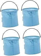4Pcs Brush Bucket Compact Painting Brush Holder with Partition for Artists and Easy Cleaning and Space Saving Design for Watercolor