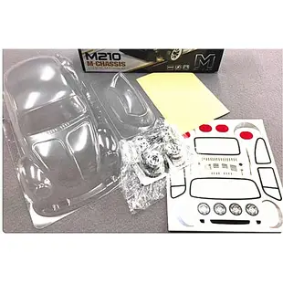 創億RC 復古金龜車 透明 車殼 Carten 凱登 1/10 M210 四輪傳動 M車