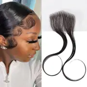 Invisible Lace Baby Hair Stripes Natural Baby Hairline Edges Black Women Wavy US
