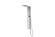 VITO BERTONI LIFE Panel Shower - Rain Head with NANOJET and Hand Shower Chrome and Brushed Nickel