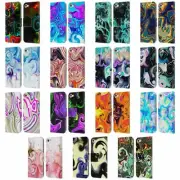OFFICIAL HAROULITA LIQUID MARBLE LEATHER BOOK CASE FOR APPLE iPOD TOUCH MP3
