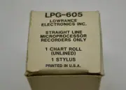 1 Roll Graph Paper Lowrance Eagle Mach-1 Mach-2 LPG-605 NEW IN BOX Fish 4"