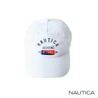 在飛比找momo購物網優惠-【NAUTICA】LOGO圖騰休閒帽(白)