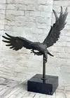 Western Art Deco Bronze Copper Eagle Falcon Hawk Bird Artwork Sculpture Statue