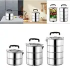 Stainless Steel Bento Lunch Container Compartment Leakproof Microwave Portable