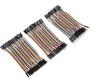 Respicefinem 3pcs Set Colorful Jumper Wires Kit 10cm 40Pin M/F, M/M, F/F Ideal for Breadboard Connections & DIY Electronics Projects