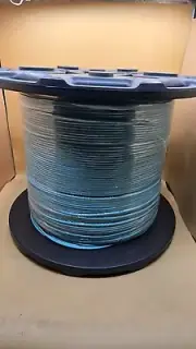 Indoor Outdoor Fiber Optic Cable OM3 PLENUM 6F 50/125 TB I/O OFNP Aqua 2000 Ft