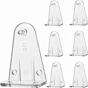 10pcs Hold Down Brackets Clear Plastic Blinds Bottom Rail Holder Clips Replacements for Horizontal Blinds and Windows Shades