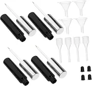 OSOLADY 4pcs Empty Eyeliner Tube Set with Funnels Transfer Pipettes for DIY Eyeliner Compact Lightweight Container for Women for Travel Storage