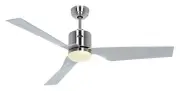 Dc Ceiling Fan With LED Light Eco Dynamix Chrome Fan Energy-Saving Motor