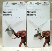 Smithsonian Museum Natural History Pair Souvenir Best Friend Necklaces Dolphins