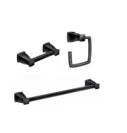 MOEN Hensley 3-Piece Bath Accessory - Hardware Set in Matte Black