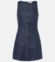 [Faithfull] Faithfull Ambra linen minidress AU 6 blue