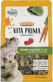 Sunseed Vita Prima Complete Nutrition Dwarf Hamster Food, 2 LBS