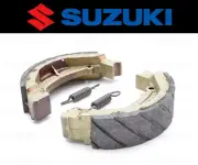Set of (2) Suzuki Water Grooved FRONT Brake Shoes and Springs #K4104-81083
