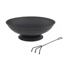 Large 60cm Cast Iron Outdoor Firepit Fire Pit Open Fireplace Patio Heater Garden