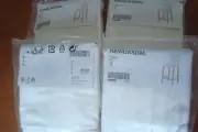 Set of 4 -Ikea Henriksdal Bar Stool with Backrest Cover GRASBO WHITE 203.366.24