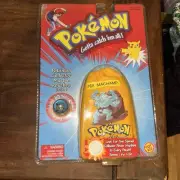 VTG Pokemon ToyBiz Collector Marble Pouch Series 1 #68 MACHAMP Yellow Pouch